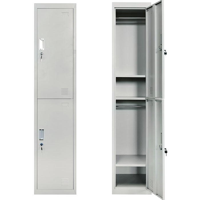 Two door steel locker