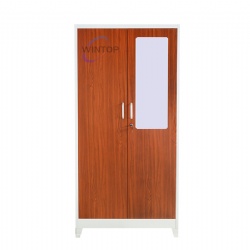 Wooden Color 2 Door Locker Cabinet