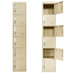 6 Door Metal Locker Cabinet