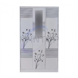 3 Door Steel Printing Wardrobe