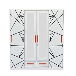 4 Door Printing Wardrobe