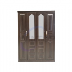 4 Door Relief Steel Wardrobe