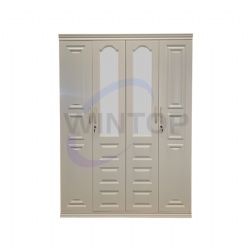 Household Steel Wardrobe With Decoration